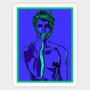 Neon Man Sticker